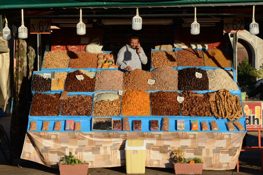 Marokko Marktstand Judith Nüsser Djemaa el Fna